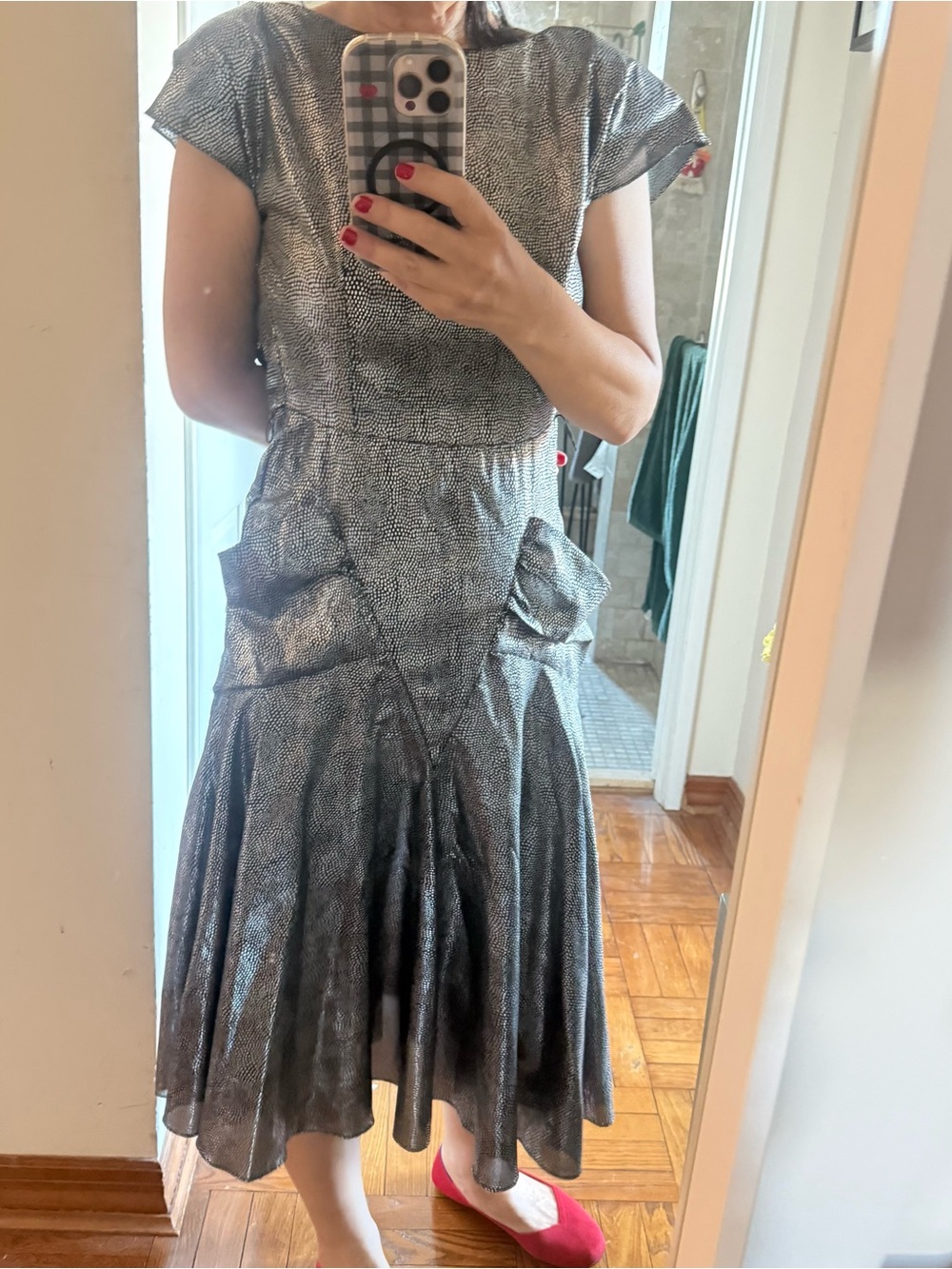 Vintage midi dress Nora mon ami two pockets